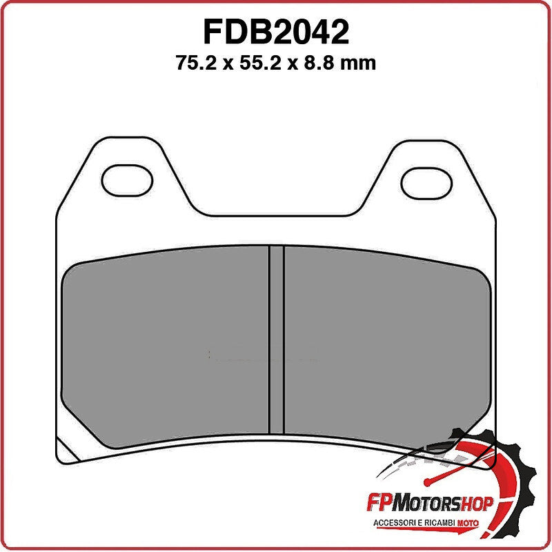 PASTIGLIE FRENO PER MOTO FDB2042ST APRILIA DORSODURO 750/1200 10>11 BENELLI