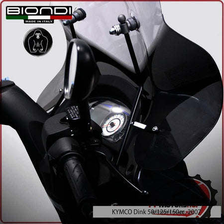 KIT ATTACCHI PARABREZZA SCOOTER PER KYMCO DINK 50/125 200 07> BIONDI 8500644