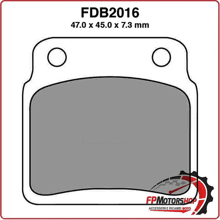 PASTIGLIE FRENO PER MOTO FDB2016SG ARCTIC CAT DVX 400 04>08 KAWASAKI QUAD