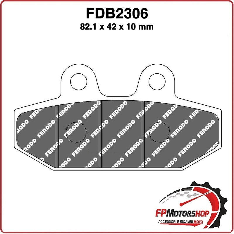 PASTIGLIE FRENI PER MOTO FDB2306P HARLEY DAVIDSON FLFB 1745 FAT BOY 18> FXBB