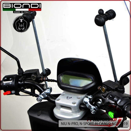 KIT ATTACCHI PARABREZZA SCOOTER PER NIU ASKOLL SYM SUPERSOCO WAYEL YADEA BIONDI