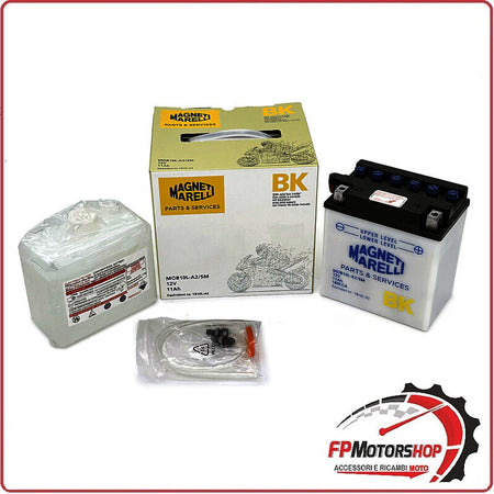 BATTERIA PER MOTO MARELLI MOB10L-A2 SM YB10L-A2 12V 11Ah GILERA DAKOTA YAMAHA