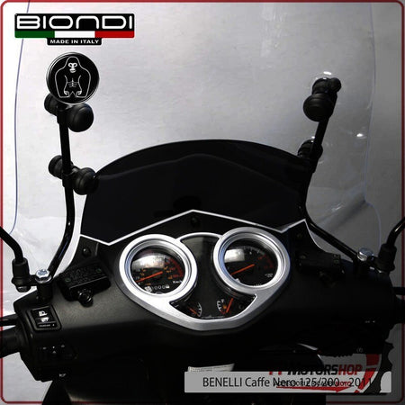 KIT ATTACCHI PARABREZZA PER SCOOTER BENELLI CAFE NERO 125/150 KEEWAY BIONDI