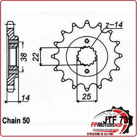 PIGNONE TRASMISSIONE PER MOTO JT 739 Z15 JTF739.15 15 DENTI ACCIAIO PASSO 530