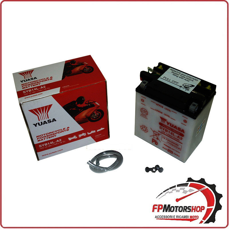 BATTERIA PER MOTO YUASA SYB14L-A2 12V 14AH 136X91X169MM CCA175