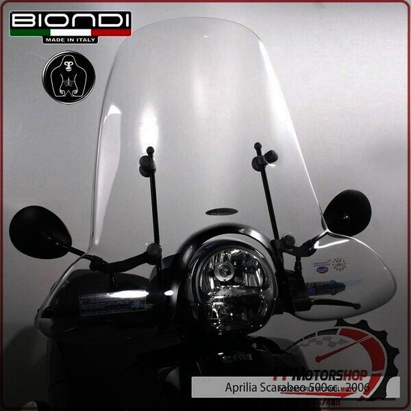 PARABREZZA PER SCOOTER PIAGGIO VESPA GTS 250 2005> APRILIA SCARABEO 500 2007>