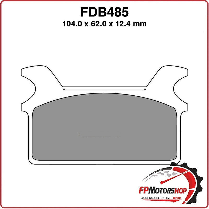 PASTIGLIE FRENI PER MOTO FDB485P HARLEY DAVIDSON FLHT ELECTRA GLIDE 1340 86>99