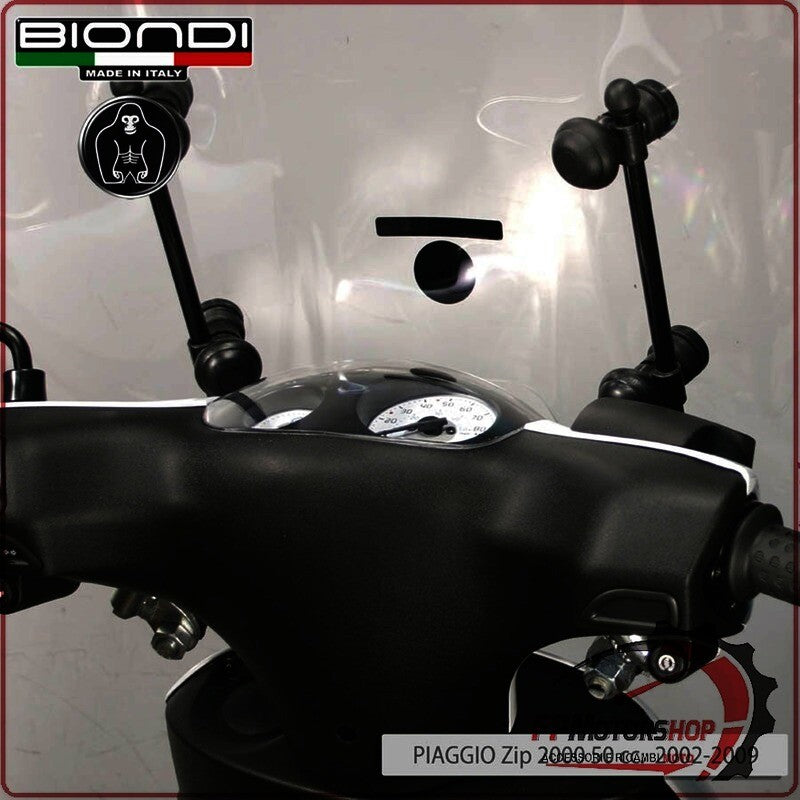 KIT ATTACCHI PARABREZZA SCOOTER PER PIAGGIO ZIP BIONDI 8500936 50 92> FAST RIDER
