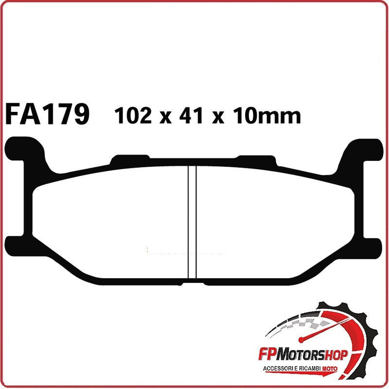 PASTIGLIE PASTICCHE FRENI PER SCOOTER YAMAHA T-MAX 500 ANT. EBC FA179 ORGANICA