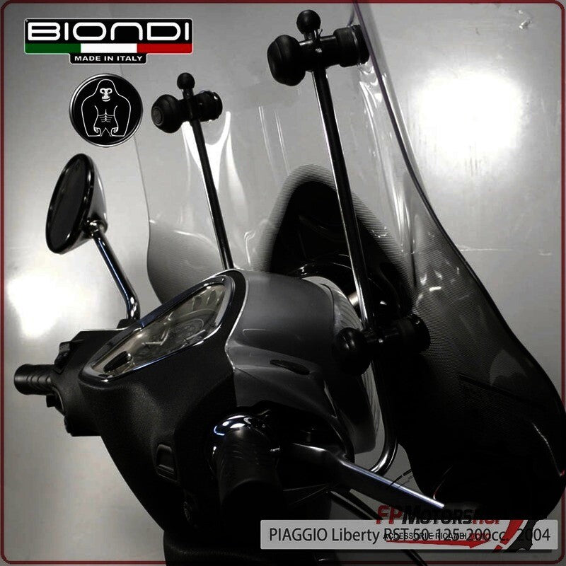 KIT ATTACCHI PARABREZZA SCOOTER PER LIBERTY 50/125 150 BEVERLY BIONDI 8500705