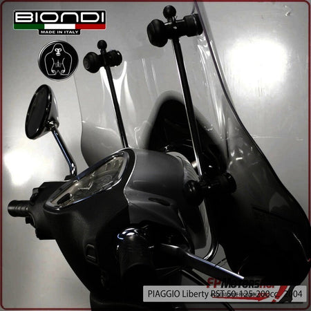 KIT ATTACCHI PARABREZZA SCOOTER PER LIBERTY 50/125 150 BEVERLY BIONDI 8500705
