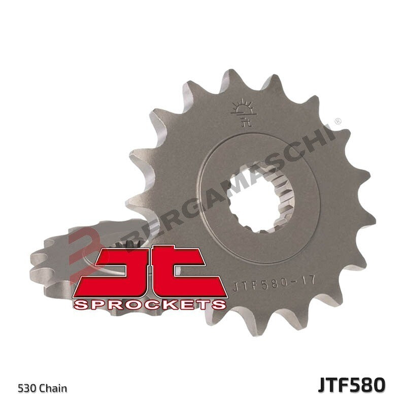 PIGNONE TRASMISSIONE PER MOTO JT 580 Z16 JTF580.16 16 DENTI ACCIAIO PASSO 530