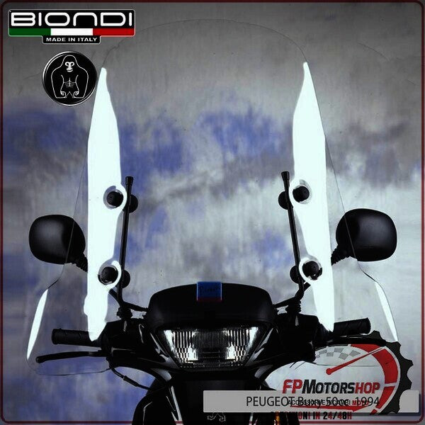 PARABREZZA PER SCOOTER CLUB PEUGEOT ZENITH 50 2000> BIONDI 8060937