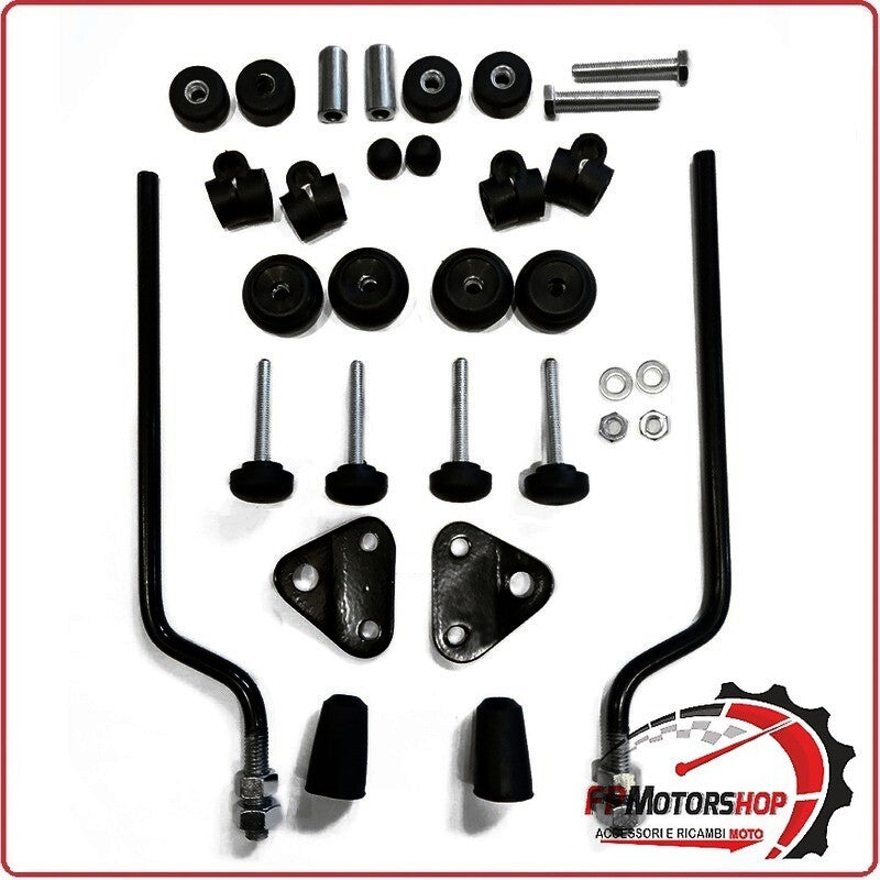 KIT ATTACCHI PARABREZZA SCOOTER PER KYMCO K12 KB50 BIONDI 8500892 FEVER ZX 50