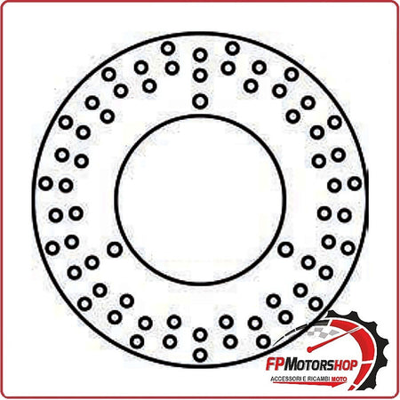 DISCO FRENO PER SCOOTER YAMAHA MAJESTY 250 POSTERIORE 00-03 GRIMECA DR133