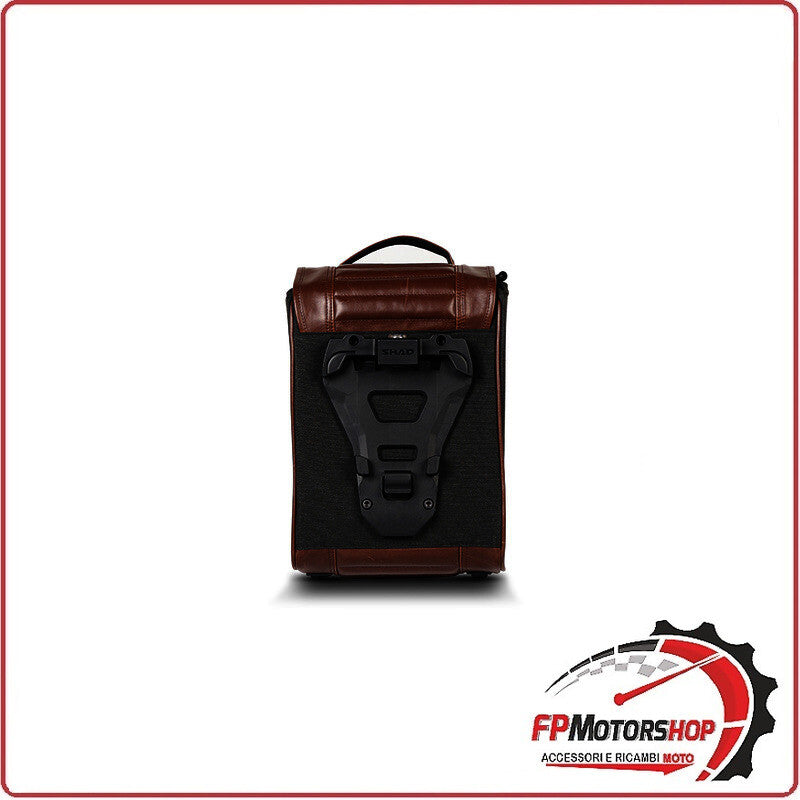 BORSA LATERALE PORTAPACCHI PER MOTO SHAD CAFE' RACER SR38 10L MARRONE X0SR38