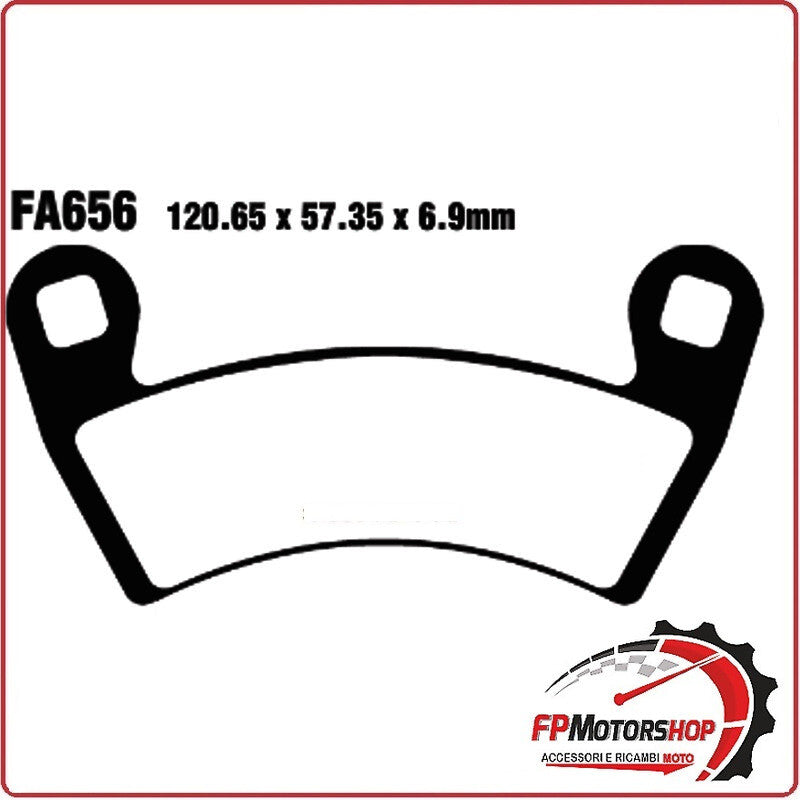 PASTIGLIE PASTICCHE FRENI TT PER POLARIS SPORTSMAN 14>15 EBC FA656TT 325/570