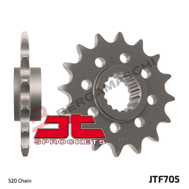 PIGNONE TRASMISSIONE PER MOTO JT 705 Z15 JTF705.15 15 DENTI ACCIAIO PASSO 520