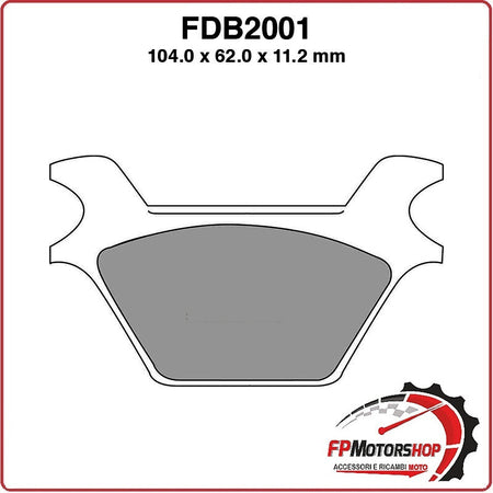 PASTIGLIE FRENO FERODO PER MOTO FDB2001P HARLEY DAVIDSON FXSTC SOFTAIL CUSTOM