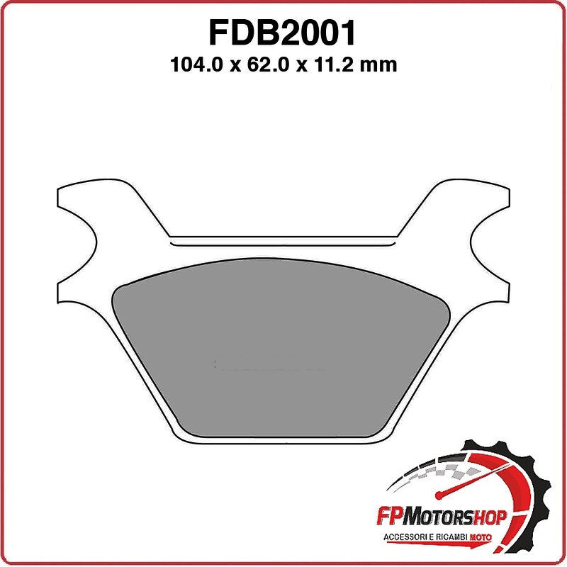 PASTIGLIE FRENO FERODO PER MOTO FDB2001P HARLEY DAVIDSON FXSTC SOFTAIL CUSTOM