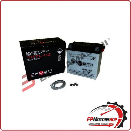 BATTERIA PER MOTO OKYAMI OB7L-B2 YB7L-B2 12V 8AH 135X75X133MM YAMAHA MAJESTY