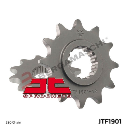 PIGNONE PER TRASMISSIONE MOTO JT 1901 Z14 JTF1901.14 14 DENTI ACCIAIO PASSO 520