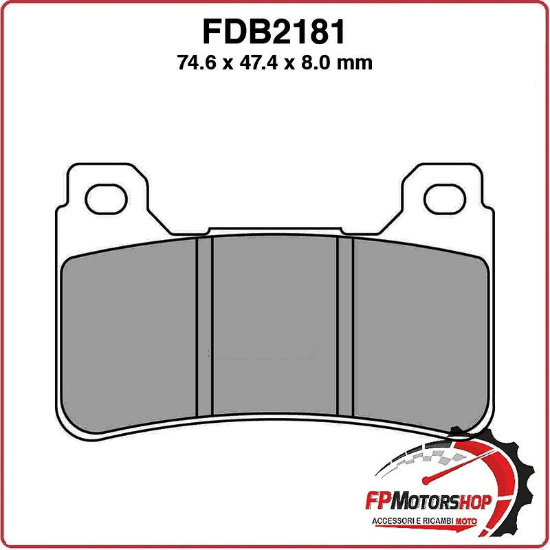PASTIGLIE FRENO PER MOTO FERODO FDB2181ST MESCOLA SINTERIZZATA HONDA CBR 600 RR