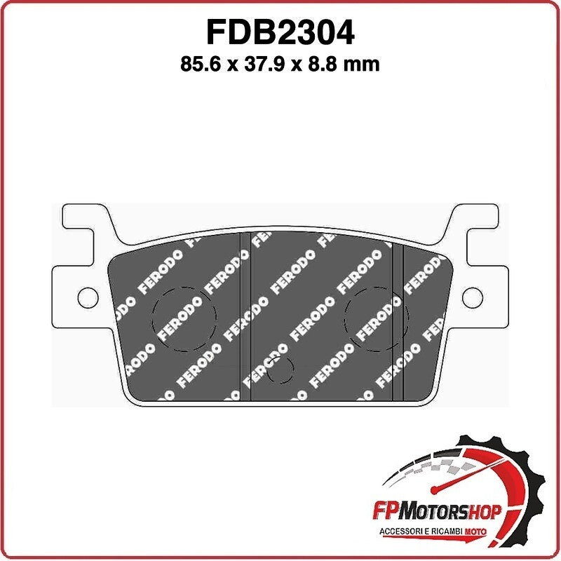 PASTIGLIE PASTICCHE FRENI PER SCOOTER FDB2304EF KYMCO AK 550 17>