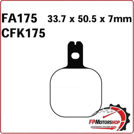 PASTIGLIE PASTICCHE FRENI PER MOTO HARRISON BILLET 4/6 PISTON ANTERIORE EBC