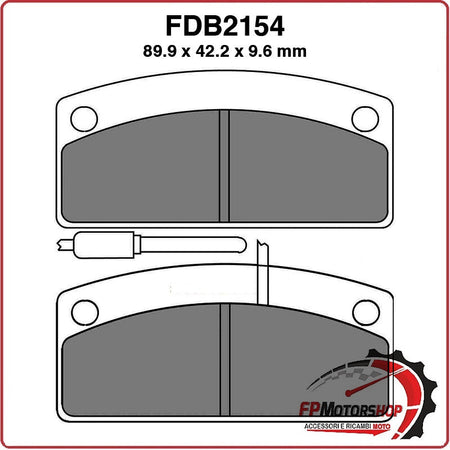 PASTIGLIE PASTICCHE FRENO FERODO MINICAR FDB2154P 4PZ PER Grecav EKE 505 XL