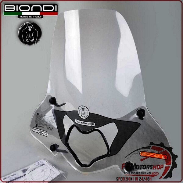 PARABREZZA PER SCOOTER KYMCO PEOPLE GTI 125/300 ATTACCHI COMPRESI BIONDI