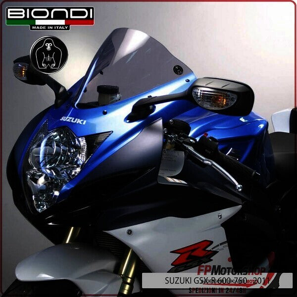 CUPOLINO PARABREZZA PER MOTO SUZUKI GSX-R 600 750 2011> FUME BIONDI 8010322