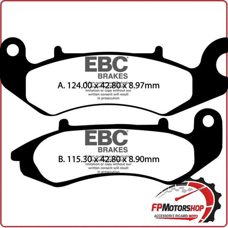 PASTIGLIE PASTICCHE FRENI PER MOTO BENELLI TNT 125 EBC FA711 125/135 17>28 WORX