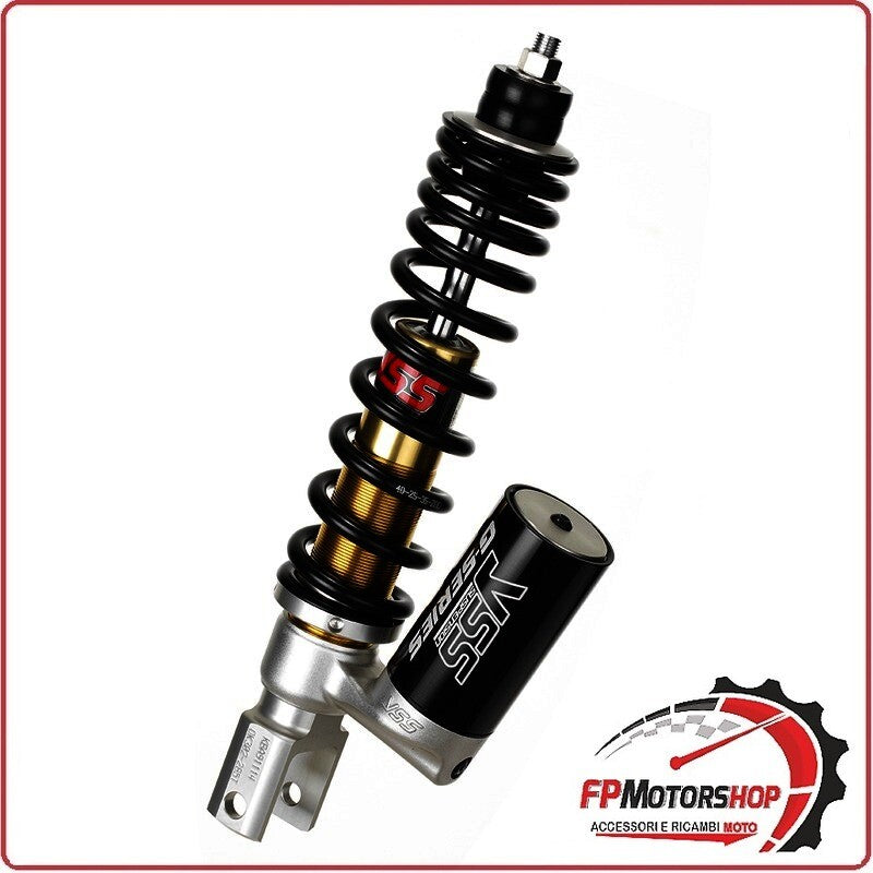 MONO AMMORTIZZATORE YSS A GAS PER SCOOTER CON SERBATOIO PERNO 10mm PIAGGIO VESPA