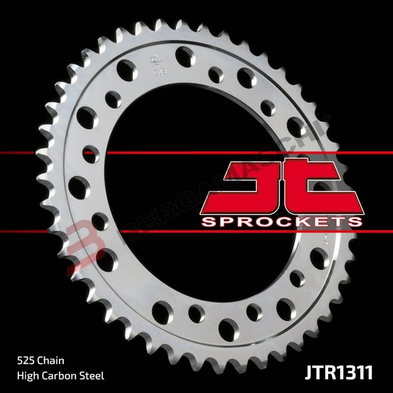 CORONA PER TRASMISSIONE MOTO JT 1311 Z45 JTR1311.45 45 DENTI ACCIAIO PASSO 525