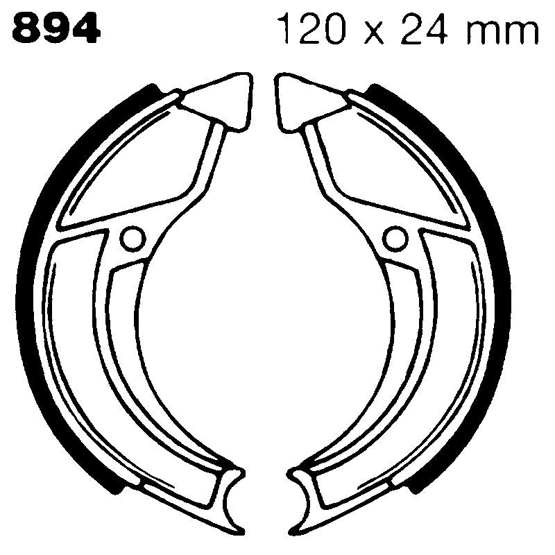 GANASCE FRENO PER MOTO PGO COMET EBC 894 MESCOLA ORGANICA