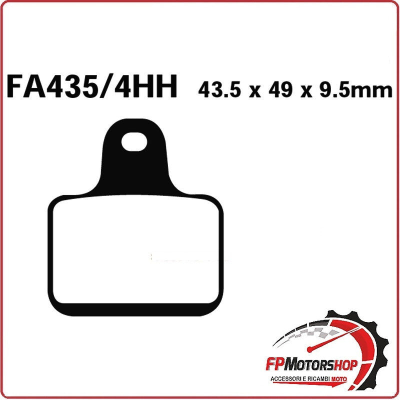 PASTIGLIE PASTICCHE FRENO PER MOTO MV AGUSTA F4 1000 07>08 ANTERIORE FA435/4HH