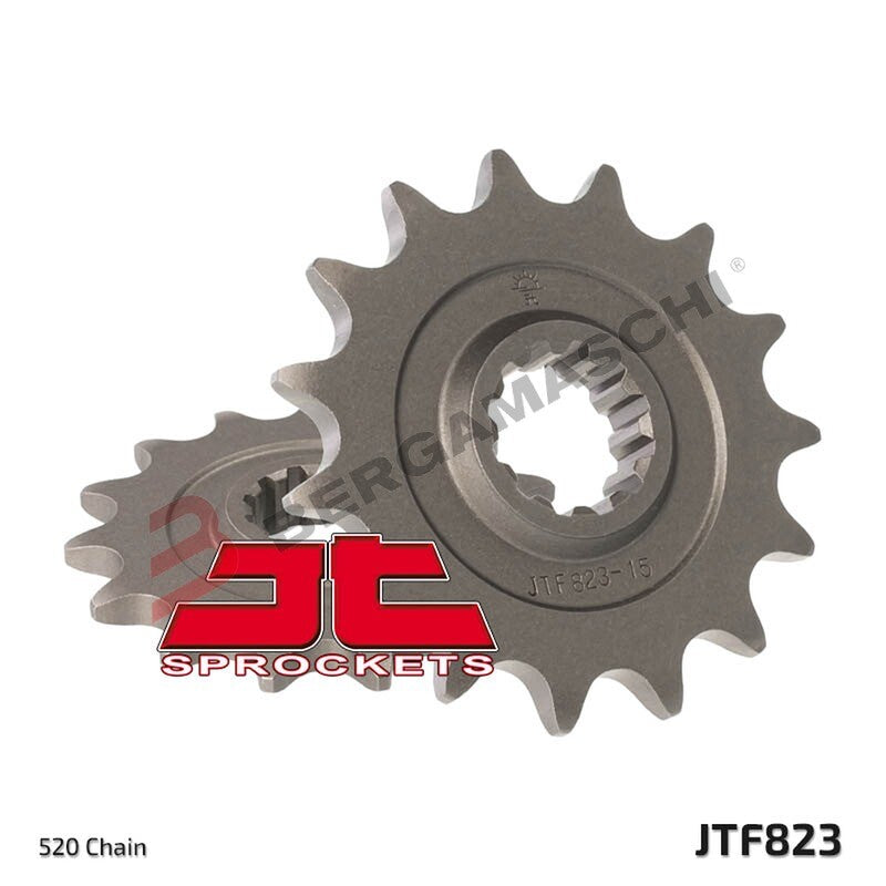 PIGNONE TRASMISSIONE PER MOTO JT 823 Z15 JTF823.15 15 DENTI ACCIAIO PASSO 520
