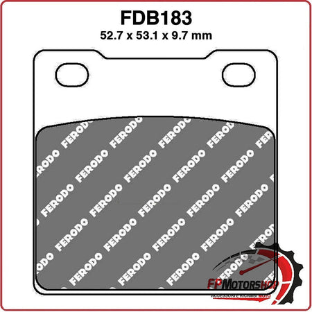PASTIGLIE FRENO FERODO PER MOTO FDB183P HONDA CB HAWK 400 78>78 RS 250 81>84 KZ