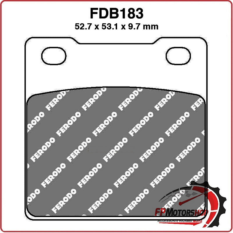 PASTIGLIE FRENO FERODO PER MOTO FDB183P HONDA CB HAWK 400 78>78 RS 250 81>84 KZ