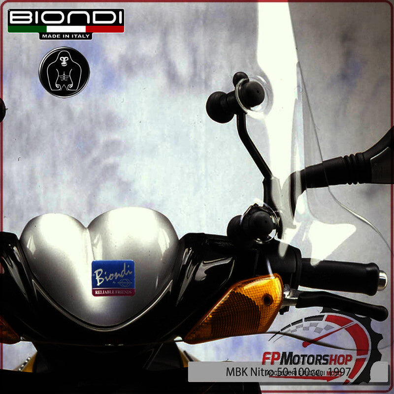 KIT ATTACCHI PARABREZZA SCOOTER PER MBK NITRO 50/100 LC 97> YAMAHA AEROX BIONDI