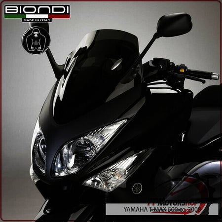 CUPOLINO PARABREZZA MOTO PER YAMAHA T-MAX 500 FUME DARK BIONDI 8010294 2008>2011