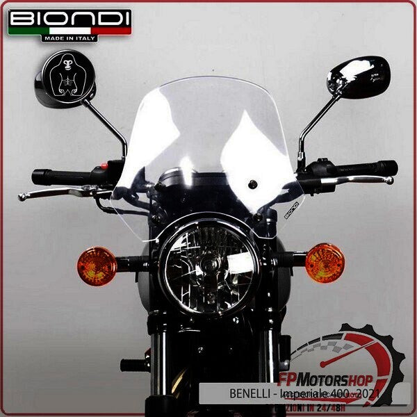 CUPOLINO PARABREZZA PER MOTO GUZZI V7 2008>2020 TRASPARENTE BIONDI