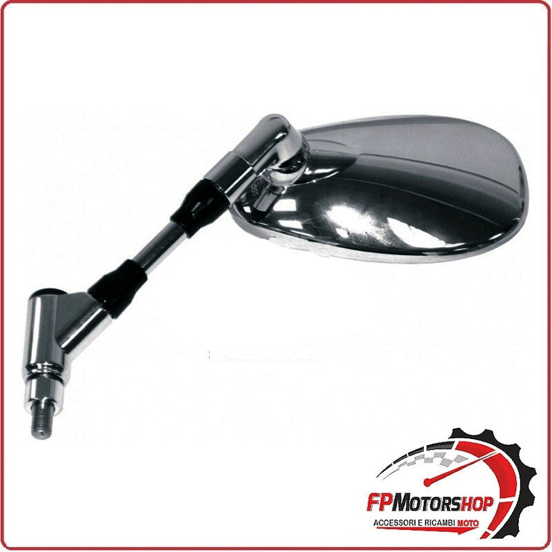 SPECCHIO SPECCHIETTO RETROVISORE CROMATO SX PER MOTO YAMAHA FZ6 S2 04>09 MT01