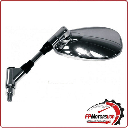 SPECCHIO SPECCHIETTO RETROVISORE CROMATO SX PER MOTO YAMAHA FZ6 S2 04>09 MT01
