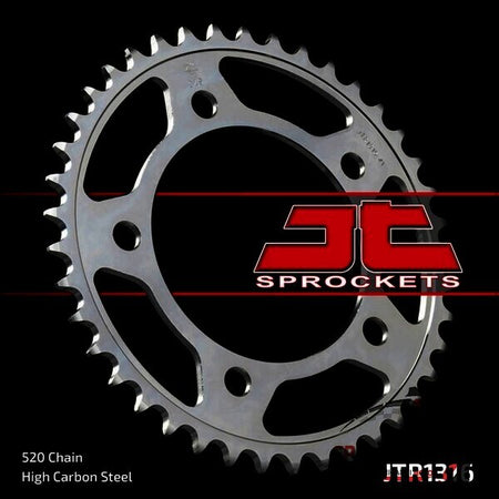 CORONA PER TRASMISSIONE MOTO JT 1316 Z43 JTR1316.43 43 DENTI ACCIAIO PASSO 520