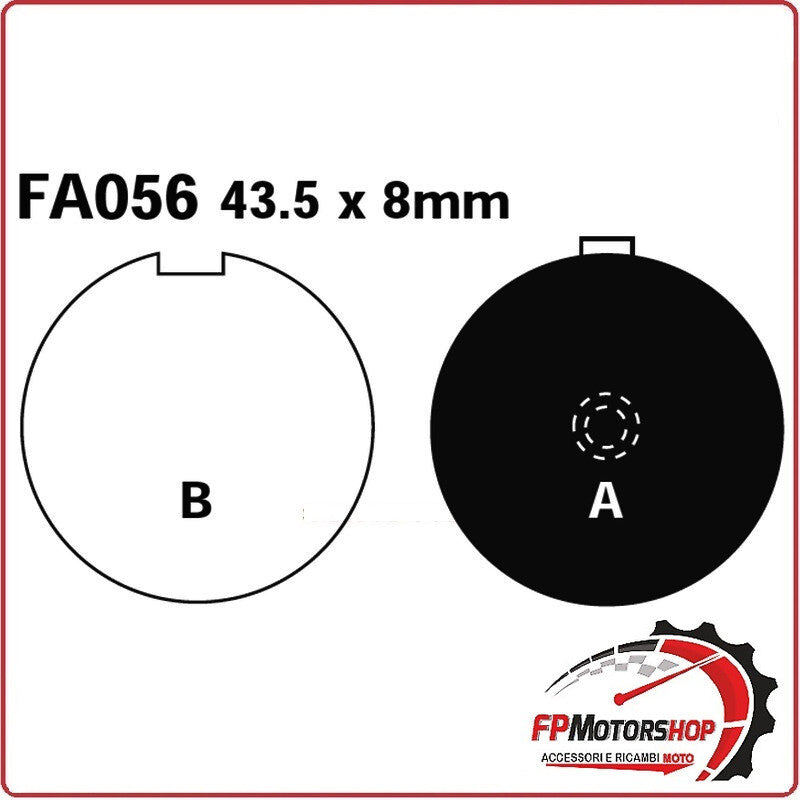 PASTIGLIE PASTICCHE FRENI PER MOTO HYOSUNG ANTERIORE EBC FA056 ORGANICA