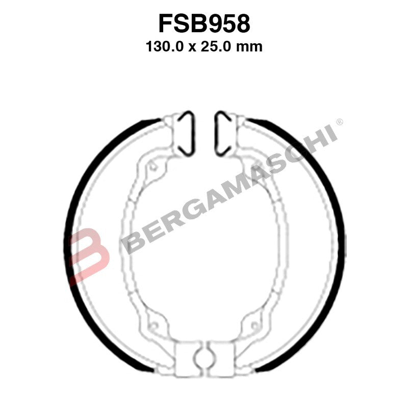 GANASCE FRENO PER MOTO FSB958A KYMCO AGILITY R12 125 2T 09>13 PEOPLE 99>05