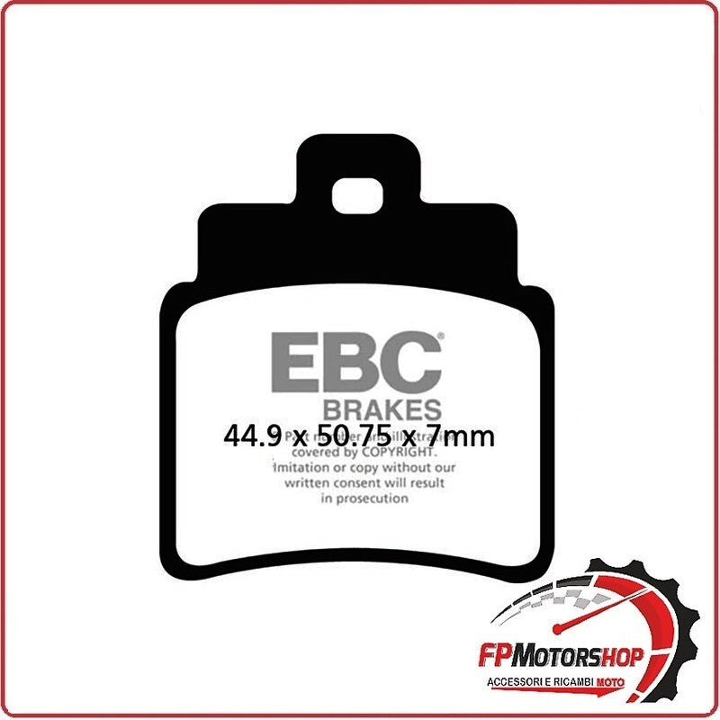 SET PASTIGLIE PASTICCHE FRENI TT FA355/4TT EBC ORGANICA PER KYMCO MAXXER MXU 250