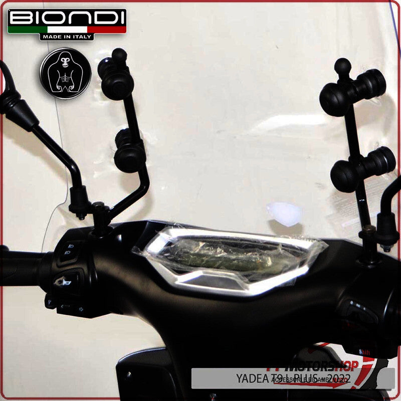 KIT ATTACCHI PARABREZZA SCOOTER PER YADEA T9 PLUS 22> BIONDI 8500479 YEDEA